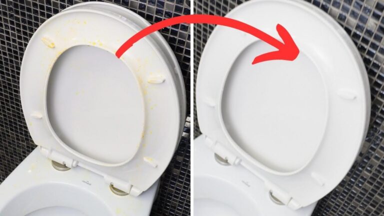 Dieser einfache Hausmittel-Trick lässt gelbe Flecken auf dem WC-Sitz mühelos verschwinden…