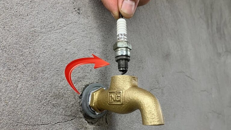 Diese einfache Technik verwandelt alte Zündkerzen in einen genialen Wasserverschluss…