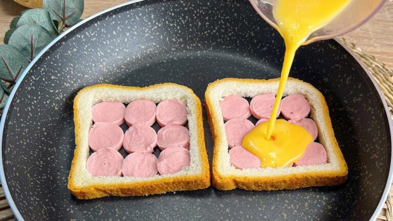 Dieser einfache Frühstückstrick verwandelt Toast und Würstchen in ein Traumgericht…