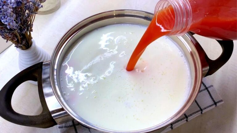 Dieser einfache Trick verwandelt Milch und Tomaten in cremigen Käse… warum kaufen?