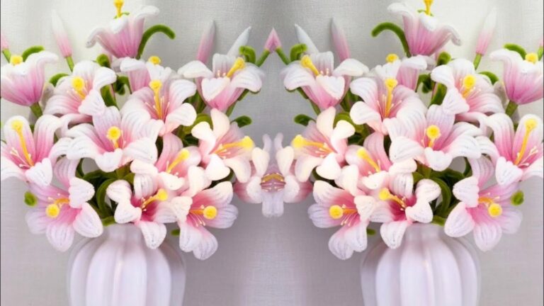 Diese einfache Technik verwandelt unscheinbare Chenilledrähte in wundervolle Tischblumen…
