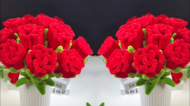Dieser einfache Trick verwandelt Pipe Cleaner in bezaubernde Rosen für deine Tischdekoration…