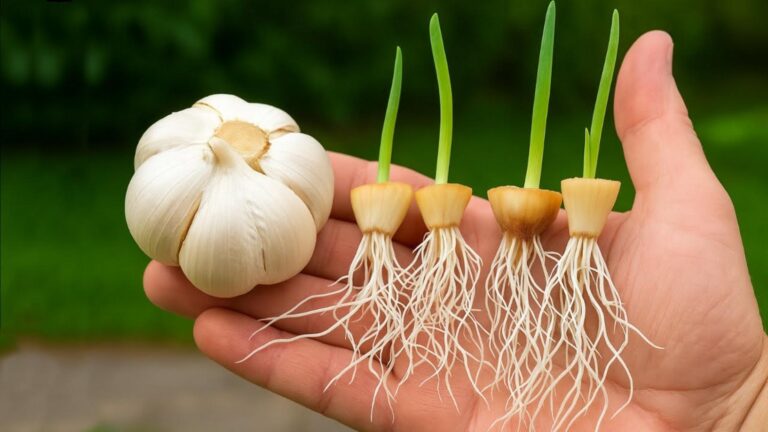 Diese einfache Methode verwandelt Knoblauchreste in einen blühenden Garten… entdecke wie!