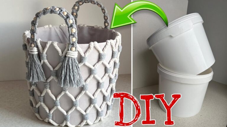 Dieser einfache Trick verwandelt Wollreste in stilvolle Körbe für dein Zuhause…