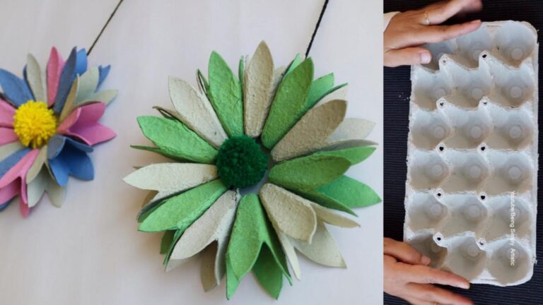 Dieser vergessene Trick verwandelt Eierkartons in atemberaubenden Wandschmuck …