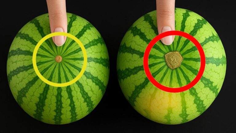 Viele wissen nicht, dass dieser eine Punkt an der Wassermelone für pure Süße sorgt…