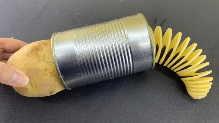 Dieser einfache Trick verwandelt gewöhnliche Kartoffeln in köstliche Spiral-Snacks…