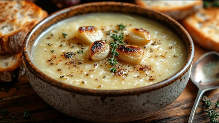 Diese einfache Suppe verwandelt gewöhnlichen Knoblauch in ein cremiges Geschmackserlebnis…