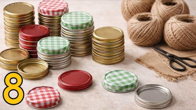 Dieser einfache Trick verwandelt alte Deckel in kreative Deko-Highlights…