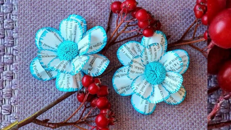 Diese einfache Technik verwandelt alten Papiermüll in atemberaubende Blumen für dein