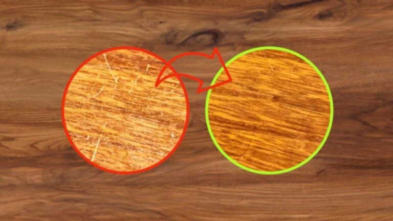 Entferne alle Kratzer von Holzmöbeln – Mit 2 einfachen Zutaten!