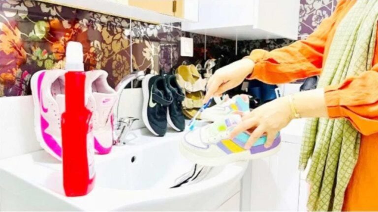 Saubere Schuhe ganz ohne Waschmaschine: Mit nur 2 Zutaten!