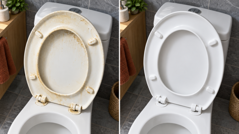 Ihre Toilette hat ihren Glanz verloren? Hier ist ein Ansatz, um ihn aufzufrischen